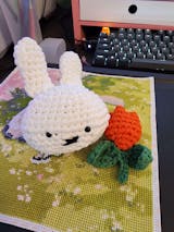 Miffy from the Woobles kit! 🐰 🧶 #crochet #woobles #miffy