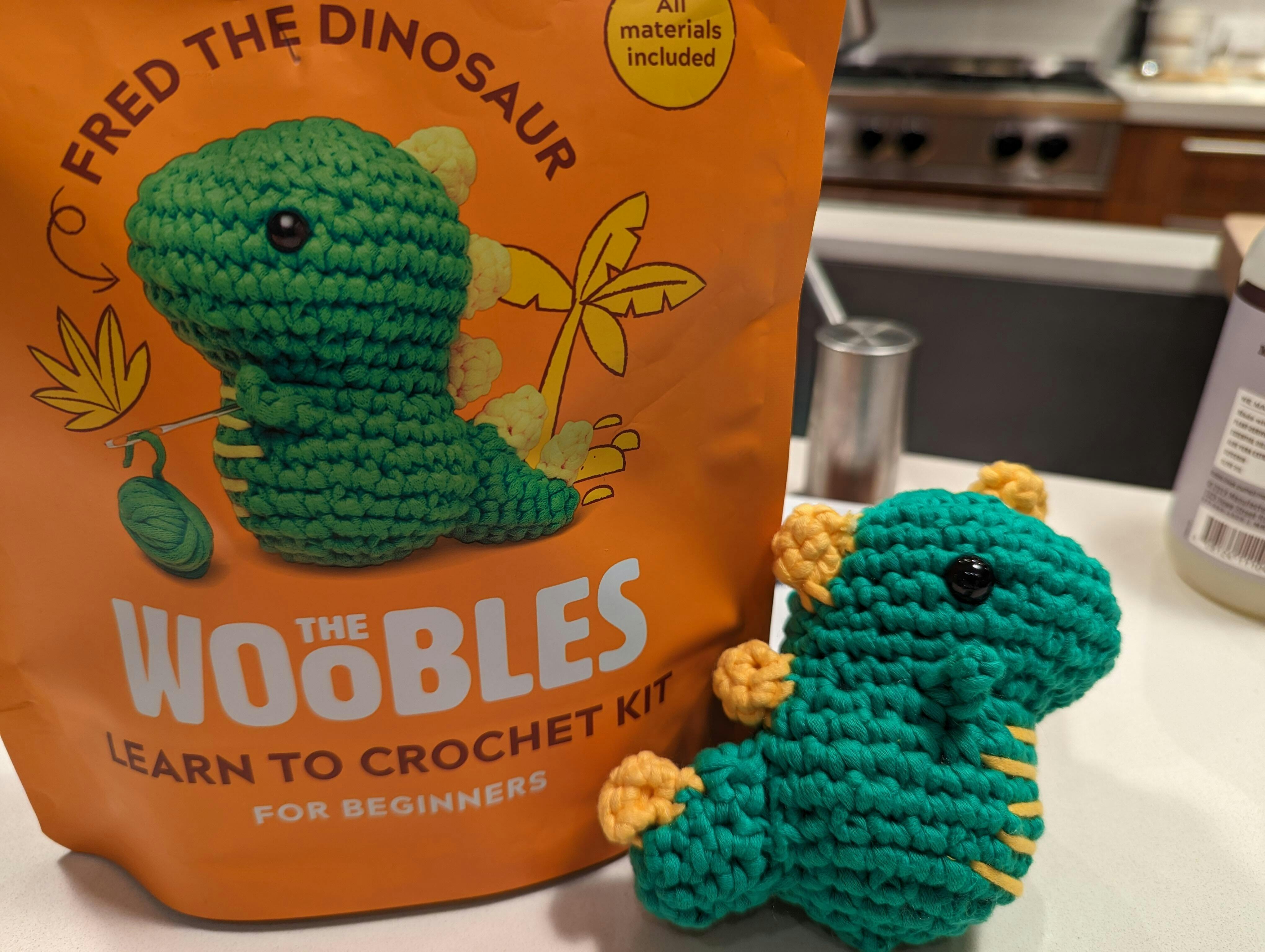 Dinosaur Crochet Kit for Beginners The Woobles