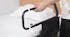 180 Degree Fold Down Bedside Armrest Grab Bar Safety Handrail With Extendable Armrest And Luminous Light (Floor Type)