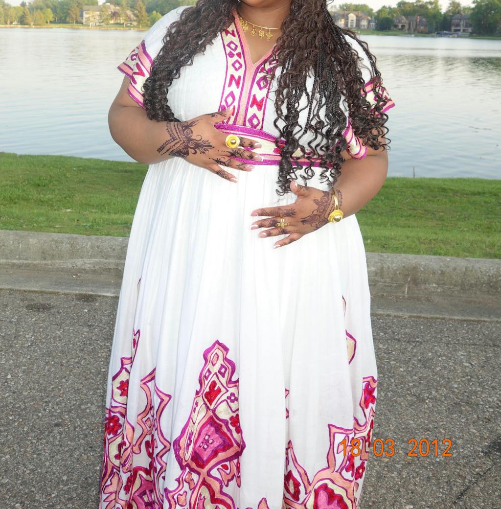 Simple Habesha Dress Ethiopian Dress Women's Dress Habesha Kemis Eritrean Dress Women's Style
