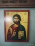 Jesus Christ icon, Handmade Greek Orthodox icon of our Lord, Byzantine religious wood plaque