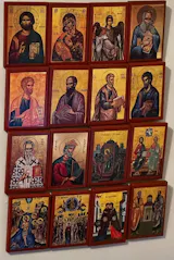 Virgin Mary icon Panagia Soul Saver, Greek Christian Orthodox Icon, Mother of God Byzantine art, Theotokos handmade wall hanging wood plaque