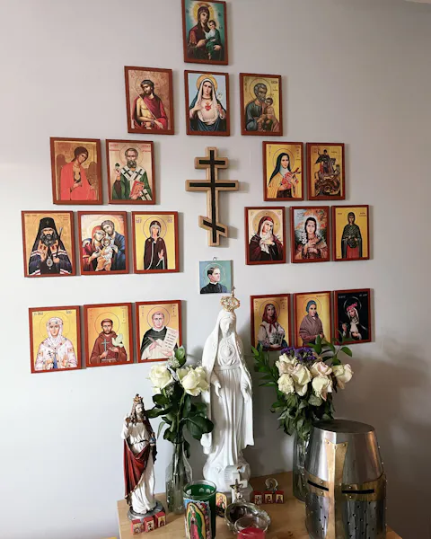 Saint John Maximovitch icon, Handmade Greek Orthodox icon St John the Wonderworker, Byzantine art wall hanging wood plaque, religious gift