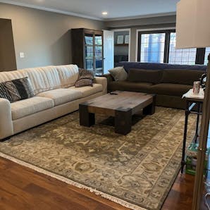 Olive Green Grey Persian Style Modern Traditional Hand Knotted Wool Rug,CUSTOMIZE in any Size.