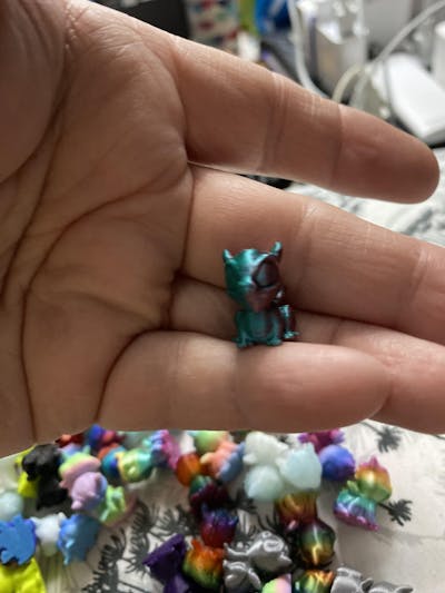 3D Mini Dragon Figurines