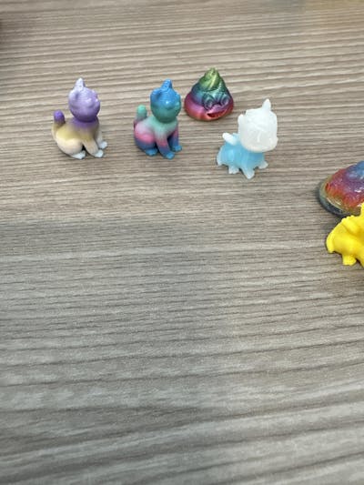 3D Mini Cat Figurines