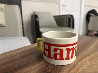 Hamilton / Ferrari Sarı U Kulplu Kupa