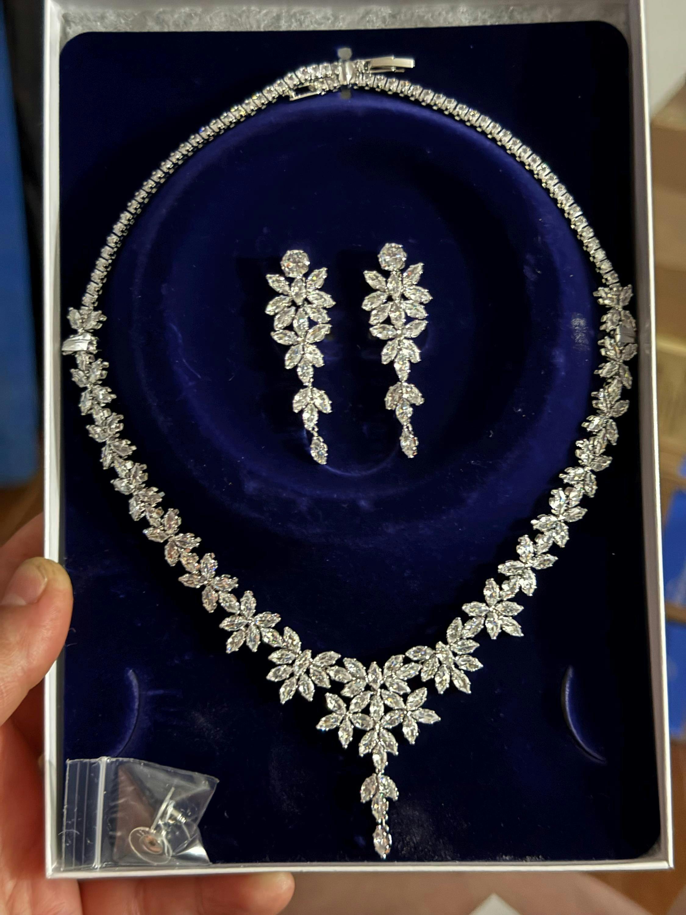 Cubic Zirconia Luxembourg Replica Large Tiara for Wedding