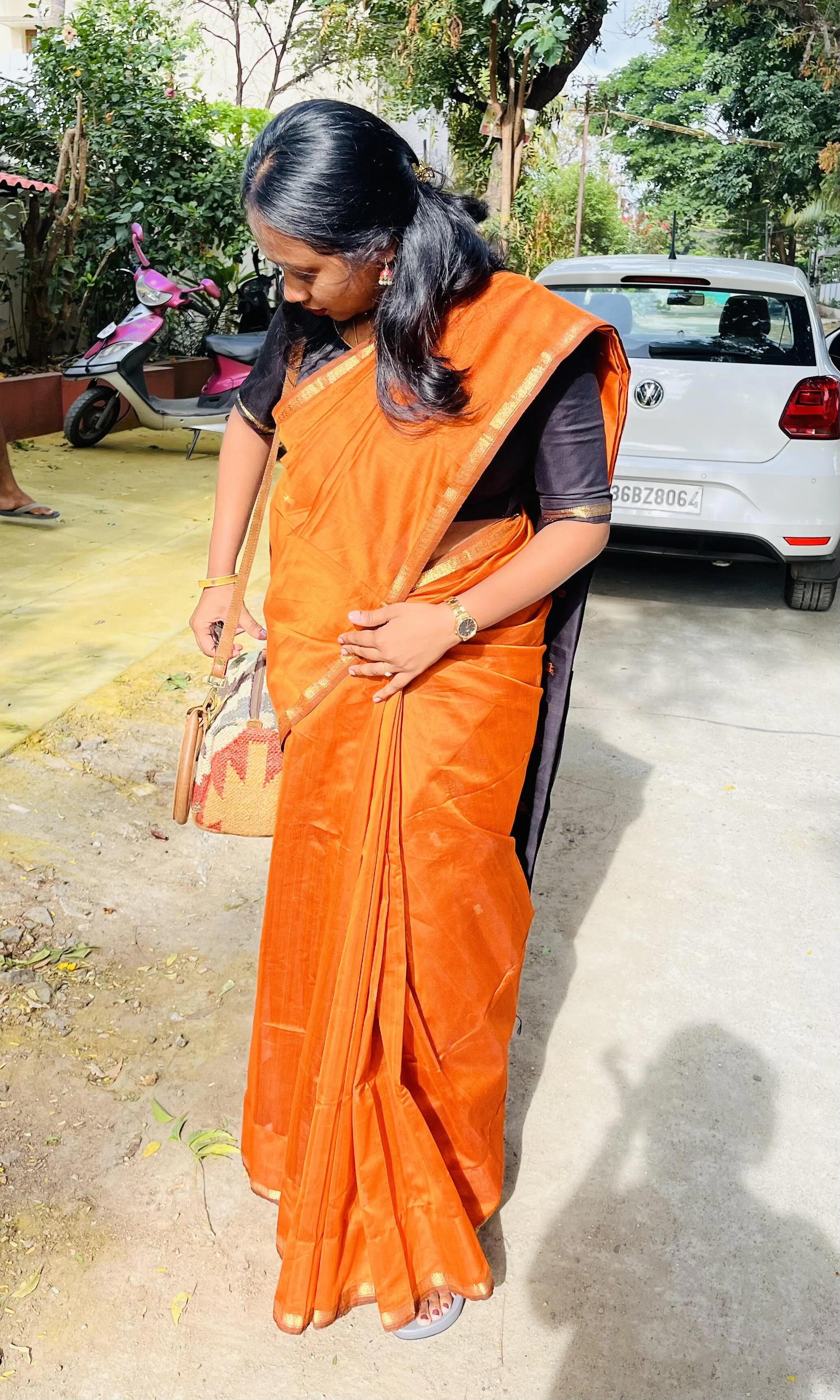 Handwoven Maheshwari Silk Cotton Saree