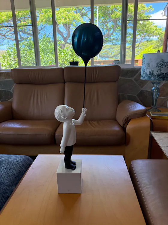 AeroCherub on a shelf at home