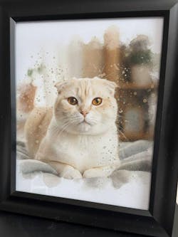 Custom Pet Watercolor Portrait – Personalized Wall Art for Pet Lovers 