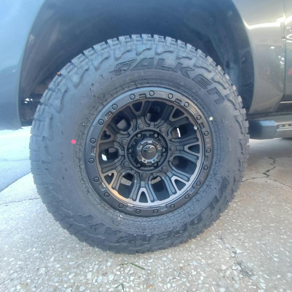 Fuel Traction Wheels Matte Black w/ Double Dark Tint D824 20222025