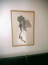 Thailand Shaded Relief Map | Vintage Elevation Map Based on 1967 Original