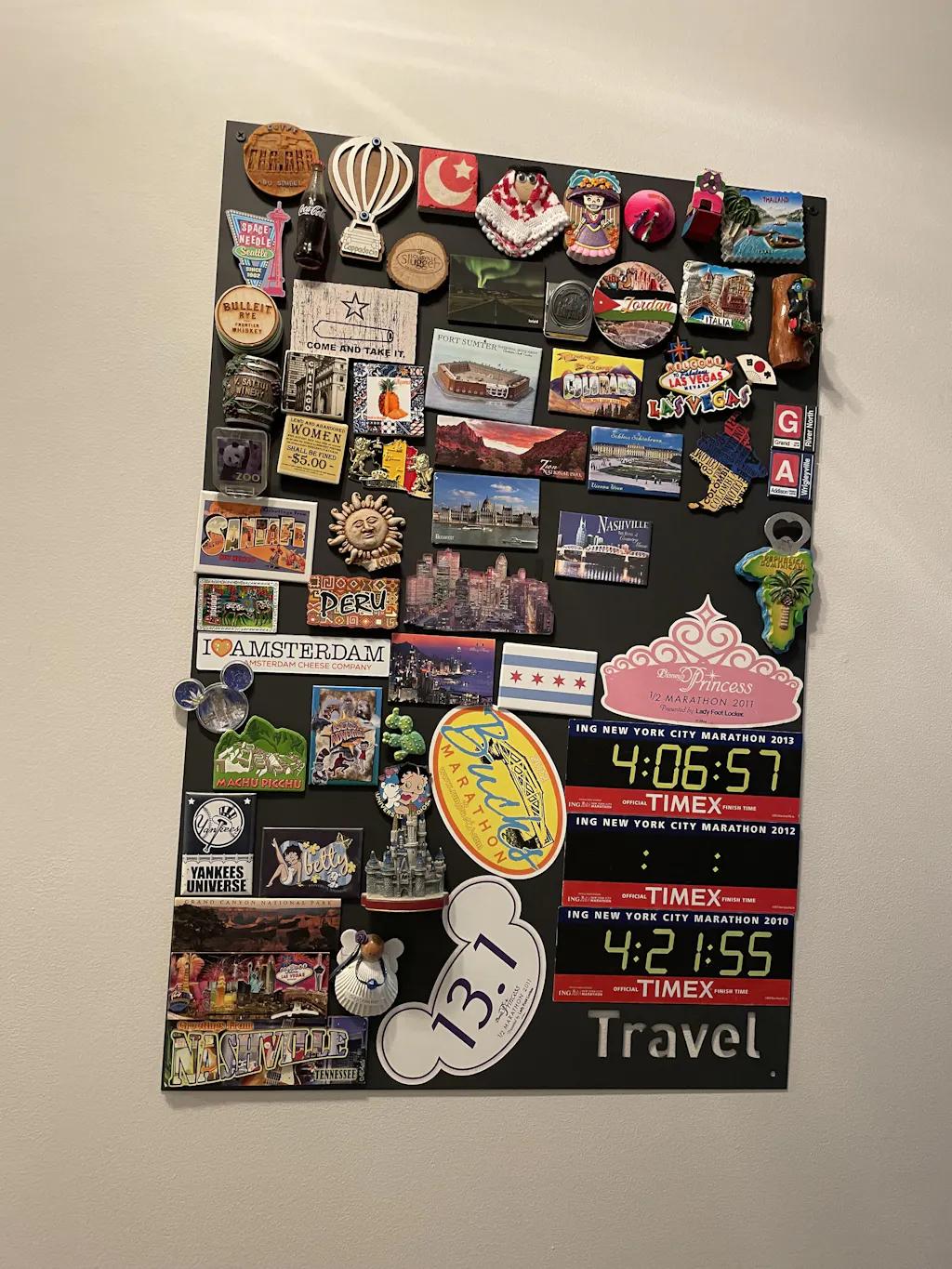 Oh the Places We've Been Magnet Board, Magnetic Display - Think Metal