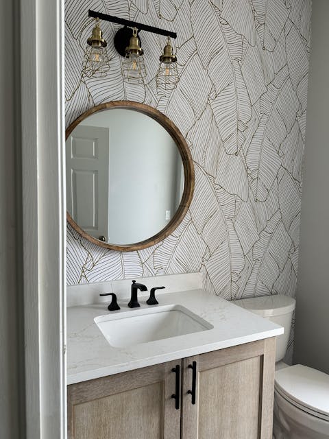 Large Golden Banana Leaf Wall Mural