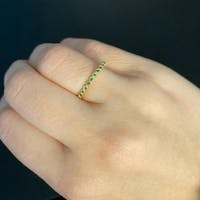 Grüner Smaragd Verstellbarer Ring