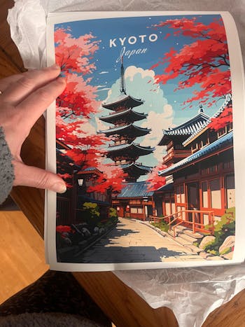 Osaka Travel Print Japan Lantern Street Poster - Vibrant Cityscape Wall Art