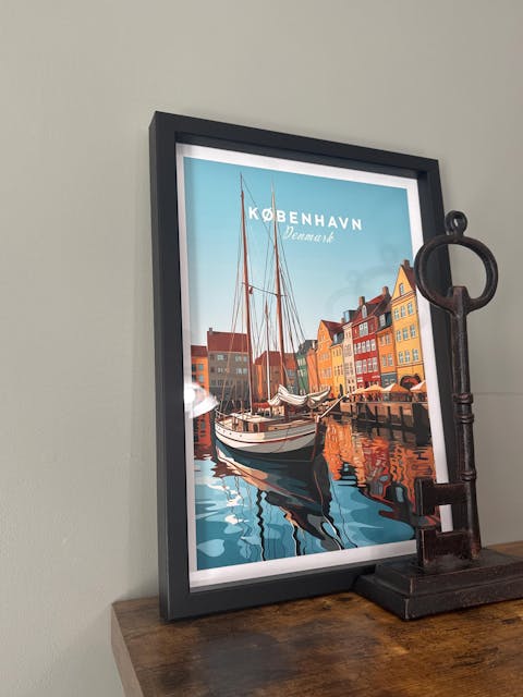 Copenhagen Travel Poster Print