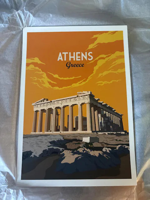Athens Print Greece Poster