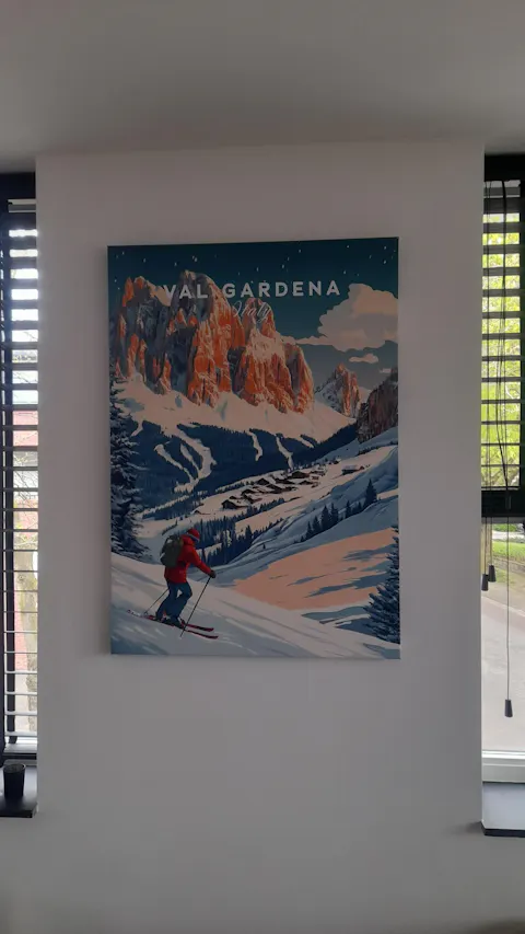 Val Gardena Ski Poster -  Italy
