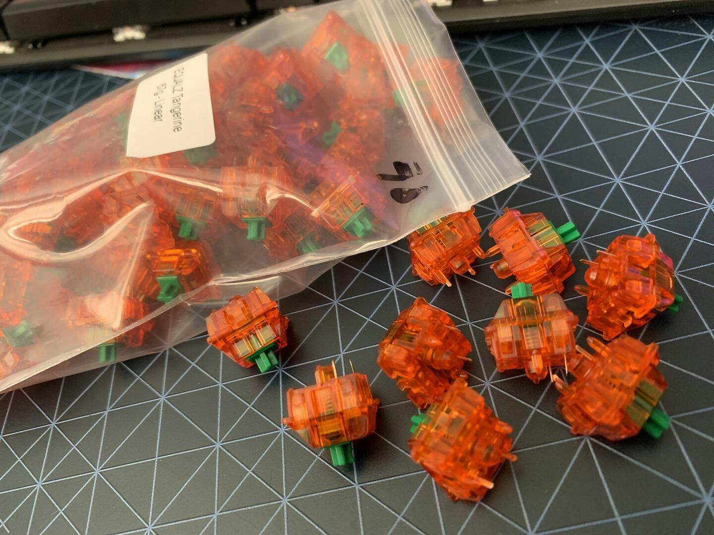 Lubed and Filmed - C3 Equalz Tangerine Switches orders 90x