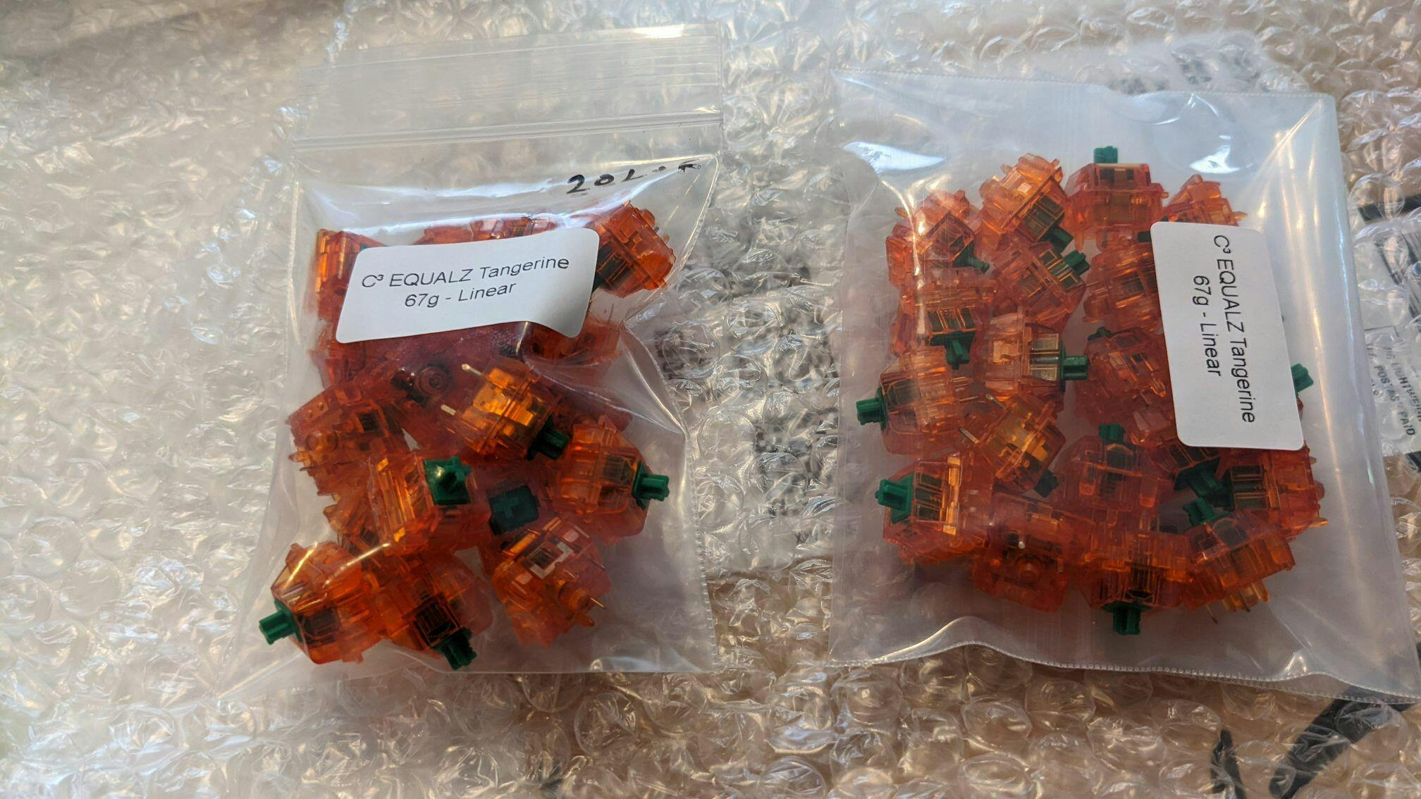 C³EQUALZ X TKC Tangerine 67 (Dark Green) Linear Switches – Thock King
