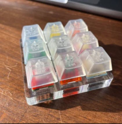 Akko 16-Key Switch Tester Mechanical Keyboards Acrylic Testing Tool