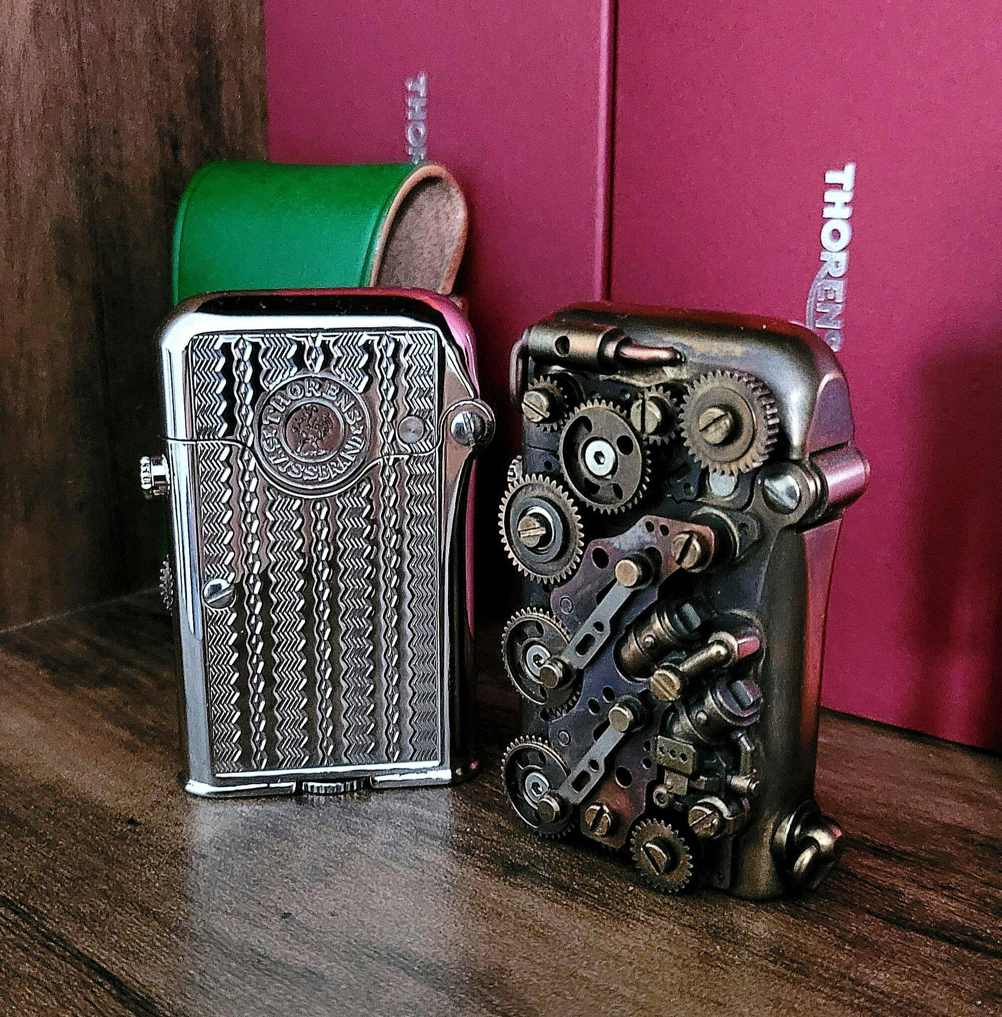 Swiss Telescopic Automatic Fluid Pipe Lighter, Luxury Gift for Men