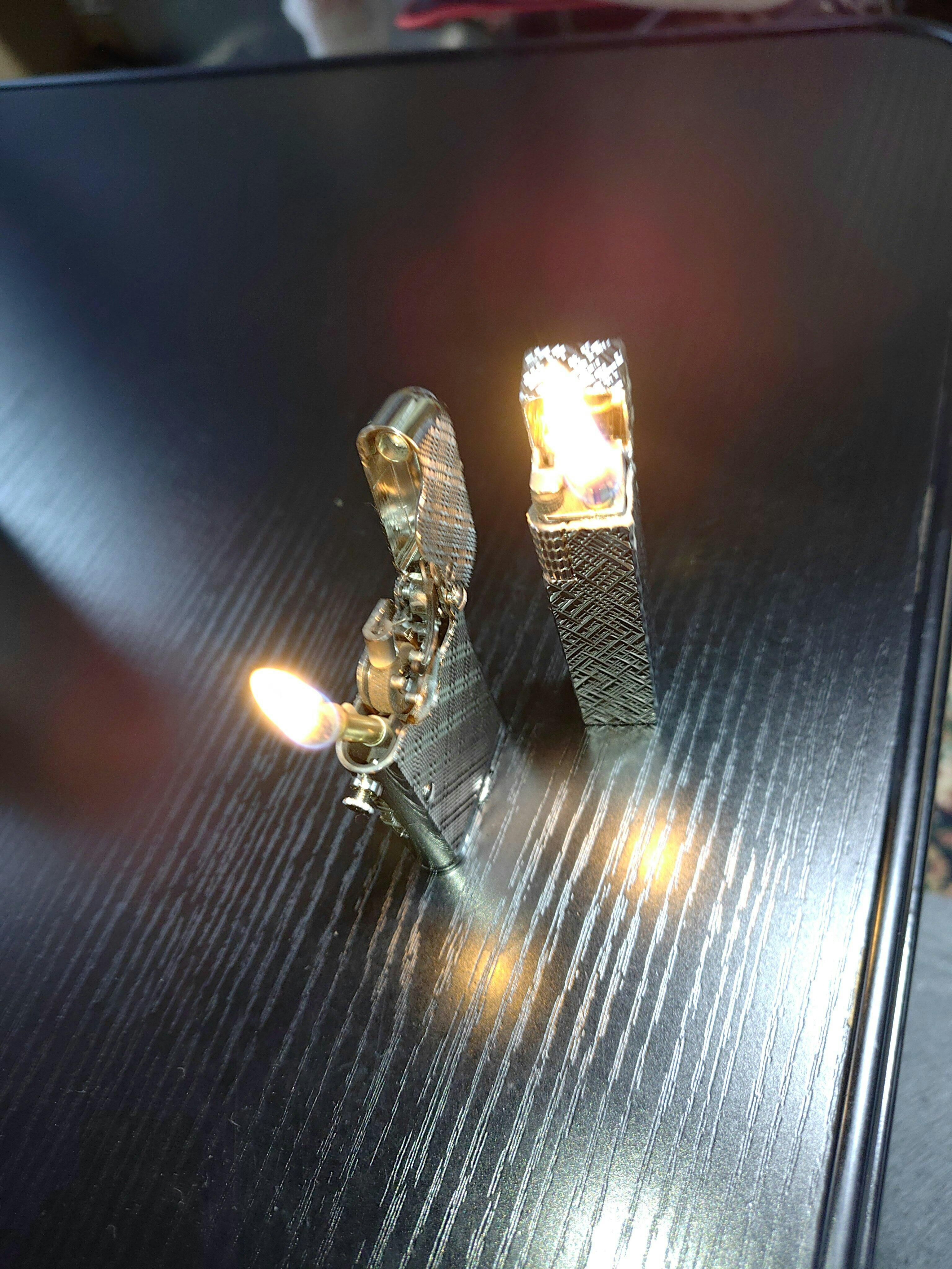 Swiss Telescopic Automatic Fluid Pipe Lighter, Luxury Gift for Men