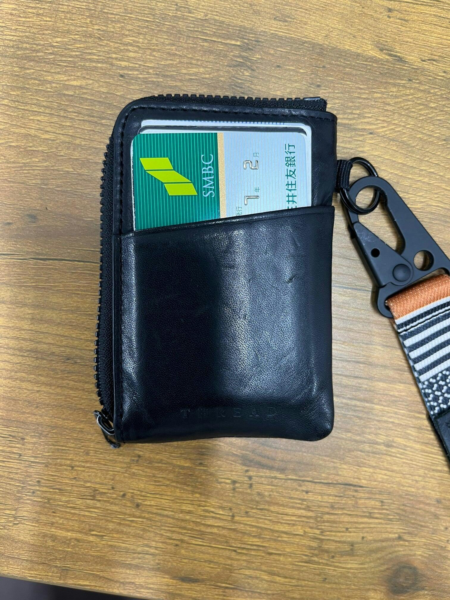 Black | Zipper Wallet | For Cards, Cash, Coins, & More