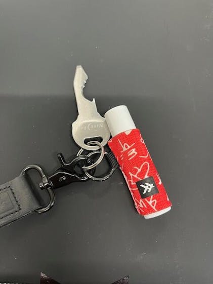 Black | Lip Balm Holder | Convenient & Secure Elastic | Thread