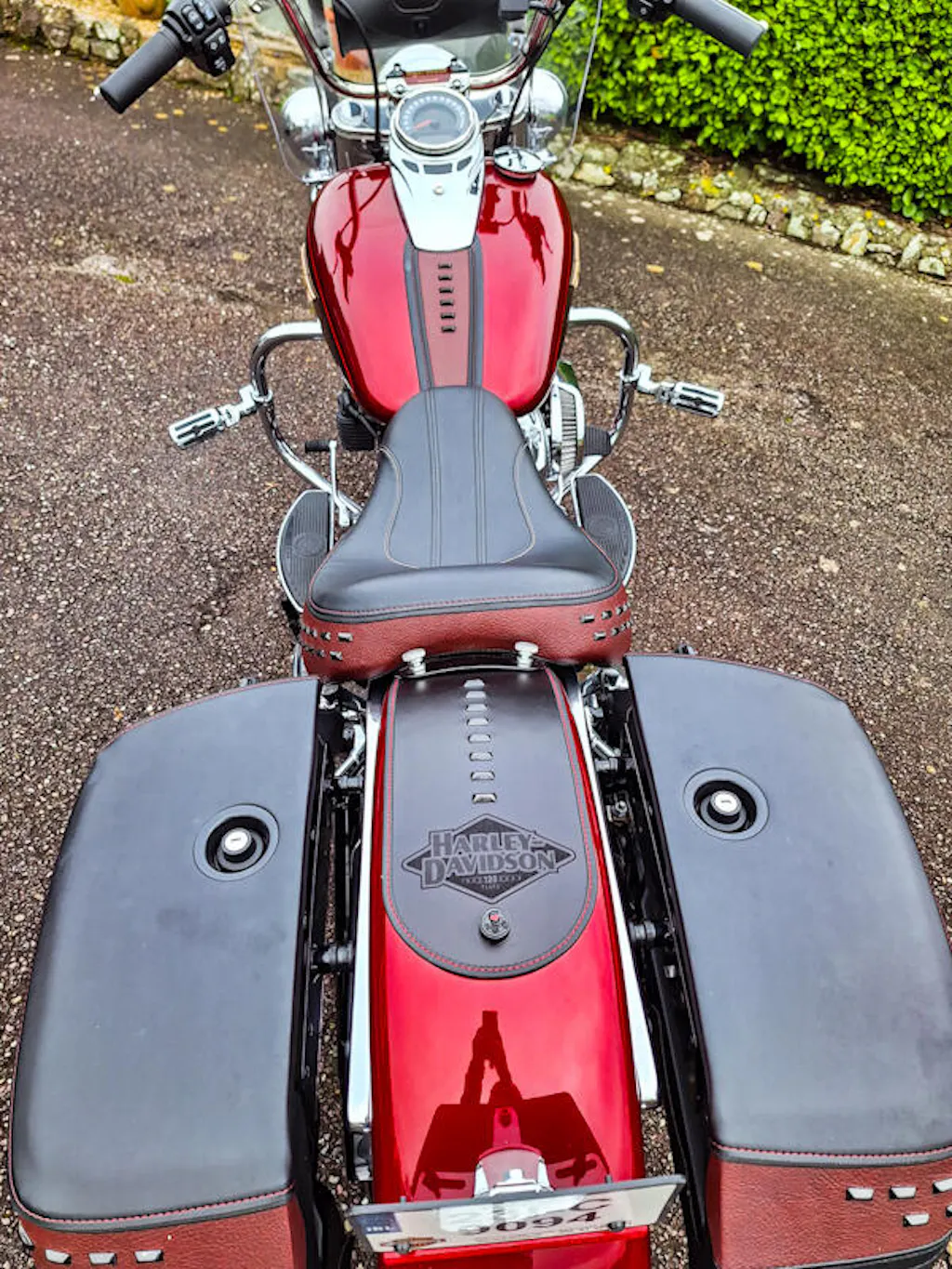 2018 + Softail Heritage engraved fender bib - OEM bar spots – Three ...