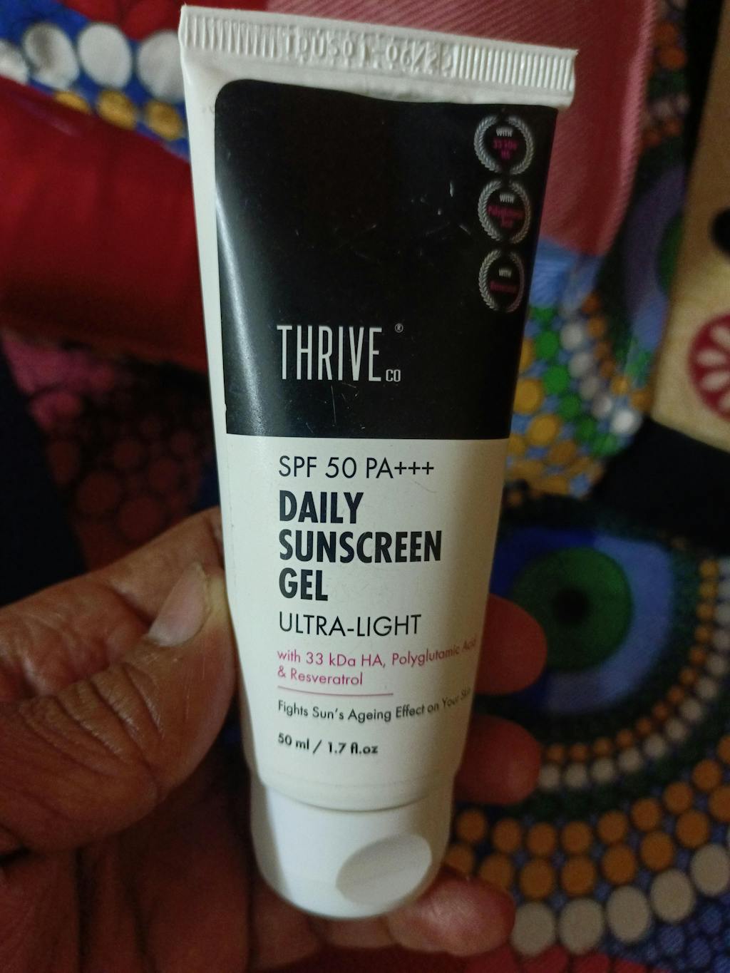 ThriveCo GelBased Sunscreen For Oily & All Skin Types SPF 50