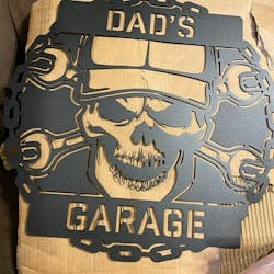 Skull Mechanic - Personalized Metal Wall Art
