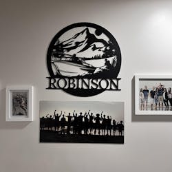 Watercarved Wonders: Boat 'n Skier Metal Wall Art