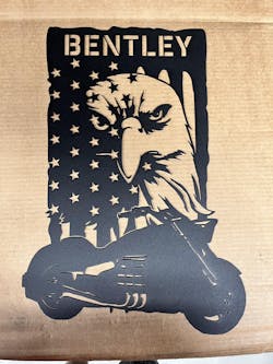 American Eagle Cruiser - Personalized Metal Wall Art