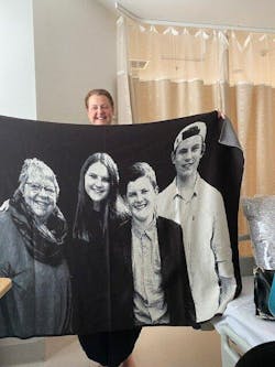 Custom Knitted Photo Blanket – Pure Merino Wool