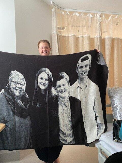Custom Photo Throw – Pure Merino Wool