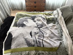 Custom Knitted Photo Blanket – Pure Merino Wool