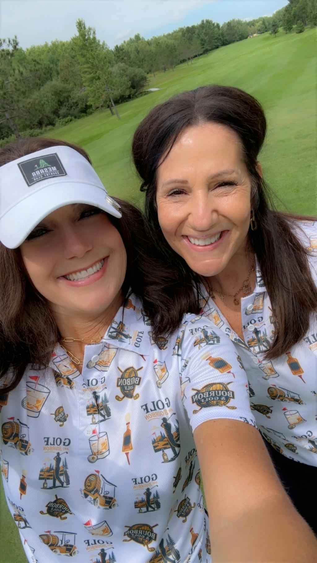 Bourbon Whiskey & Golf Polos, Funny Pattern Golf Shirt, Golf Gift For Men's