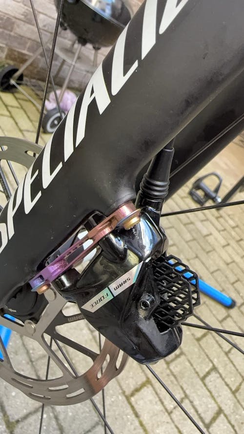 5g 3D Titanium Printed Disc Brake Adapter For Specialized SL8 & Aethos | Flat Mount 160mm Shimano SRAM | Ti-Parts