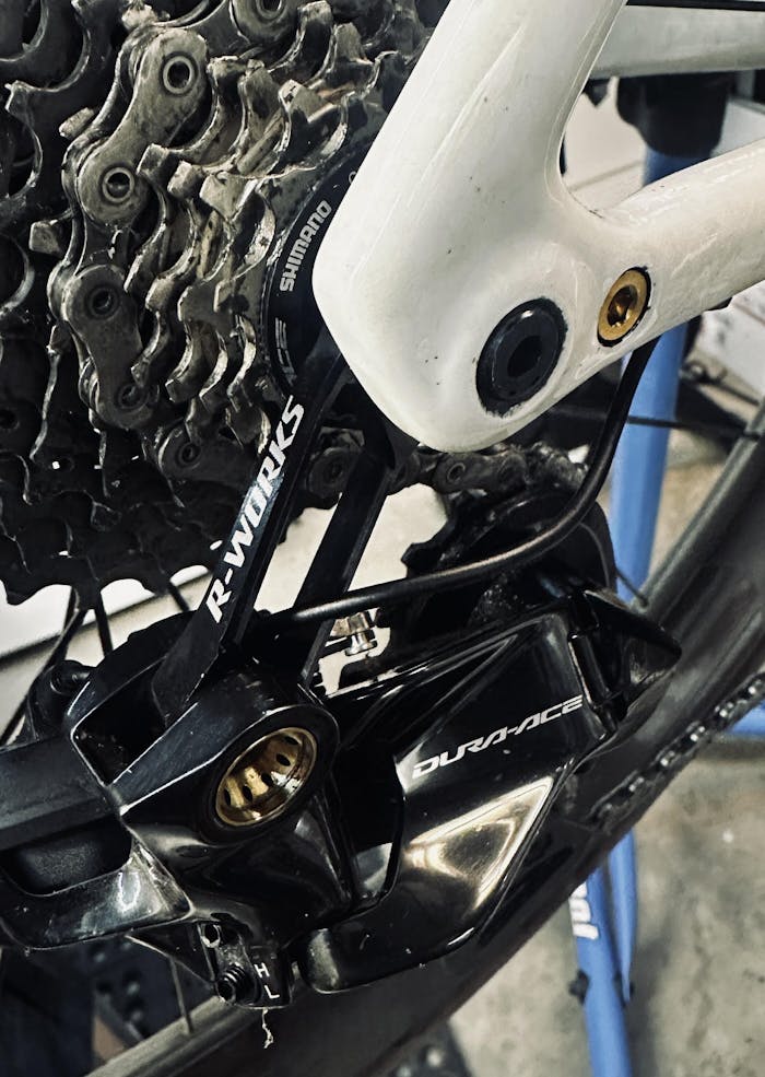 Ti-Master Titanium Rear Derailleur Pivot Axle | RD Shimano Dura-Ace R9250/R9100 | SRAM Red/Force AXS E1/D1 (Not Sixweel))