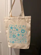 Tides & Tails Floral Tote Bag