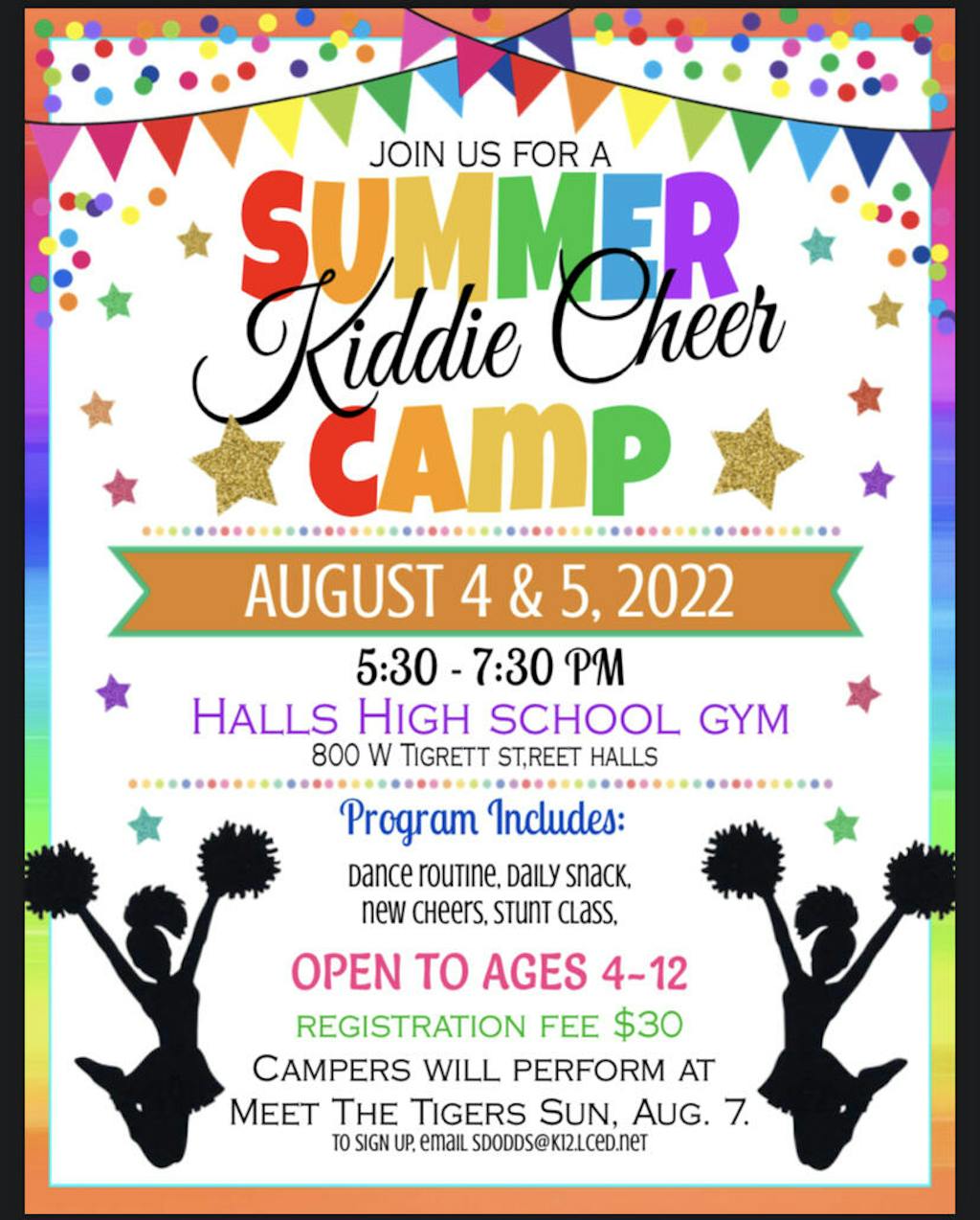 Cheerleading Camp Flyer TidyLady Printables
