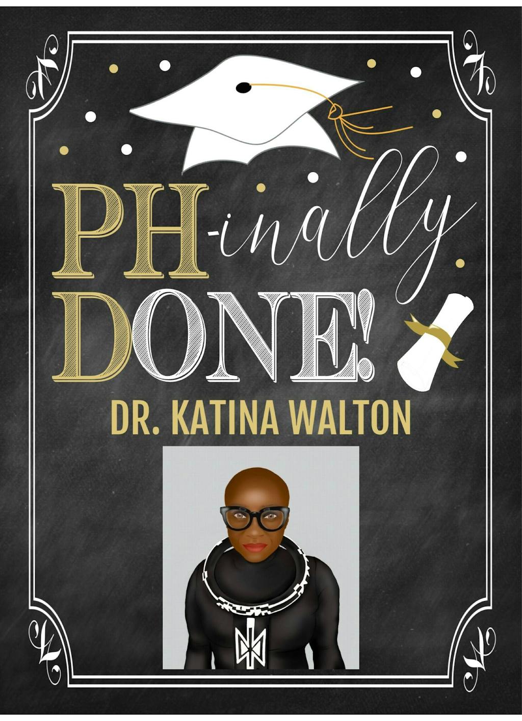 Doctorate Graduation Invitation Tidylady Printables 5337