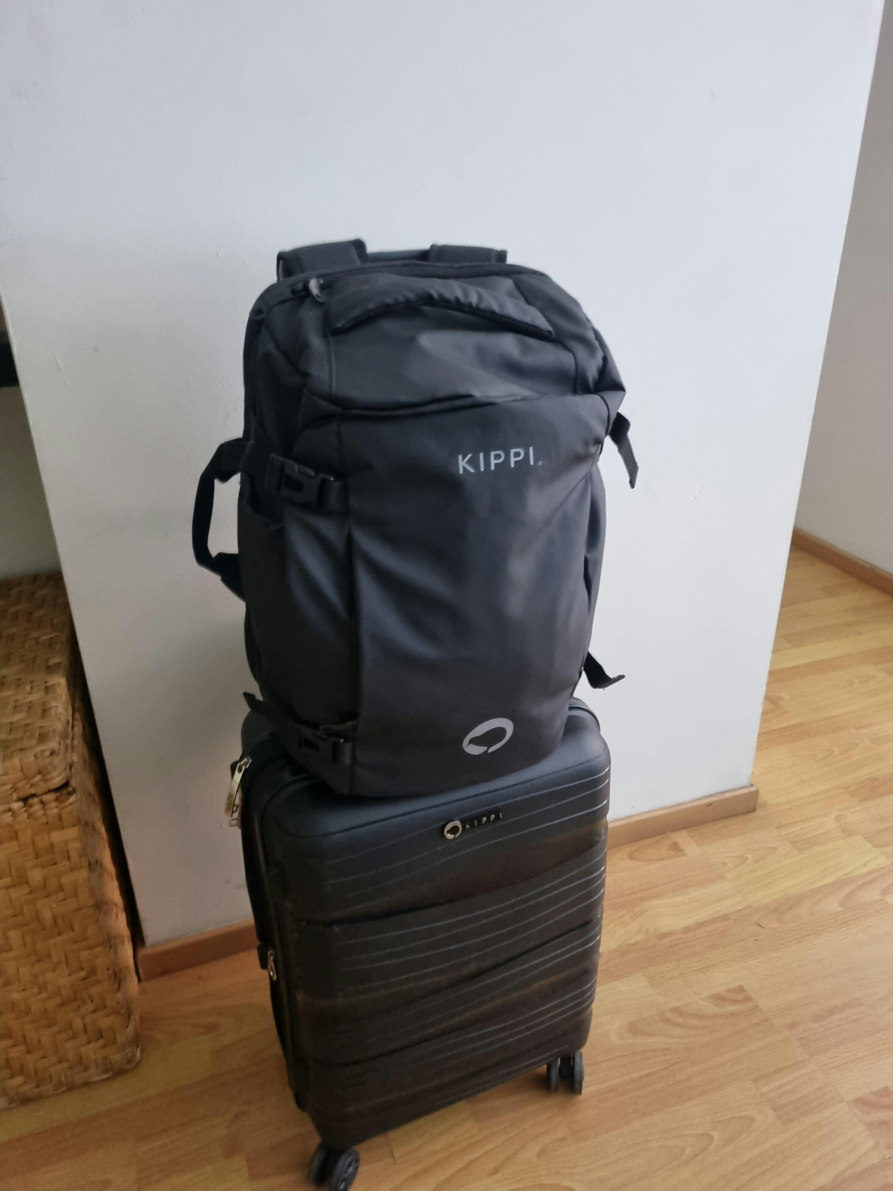 Maleta Kippi Cabina Rígida Ultra Resistente Wavy Negro | Tienda Copec