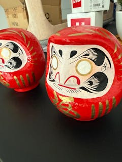 Daruma Tradicional Rojo 12 cm, Suerte