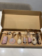 Katzen-Spielzeugset – mit Federn & Sisal