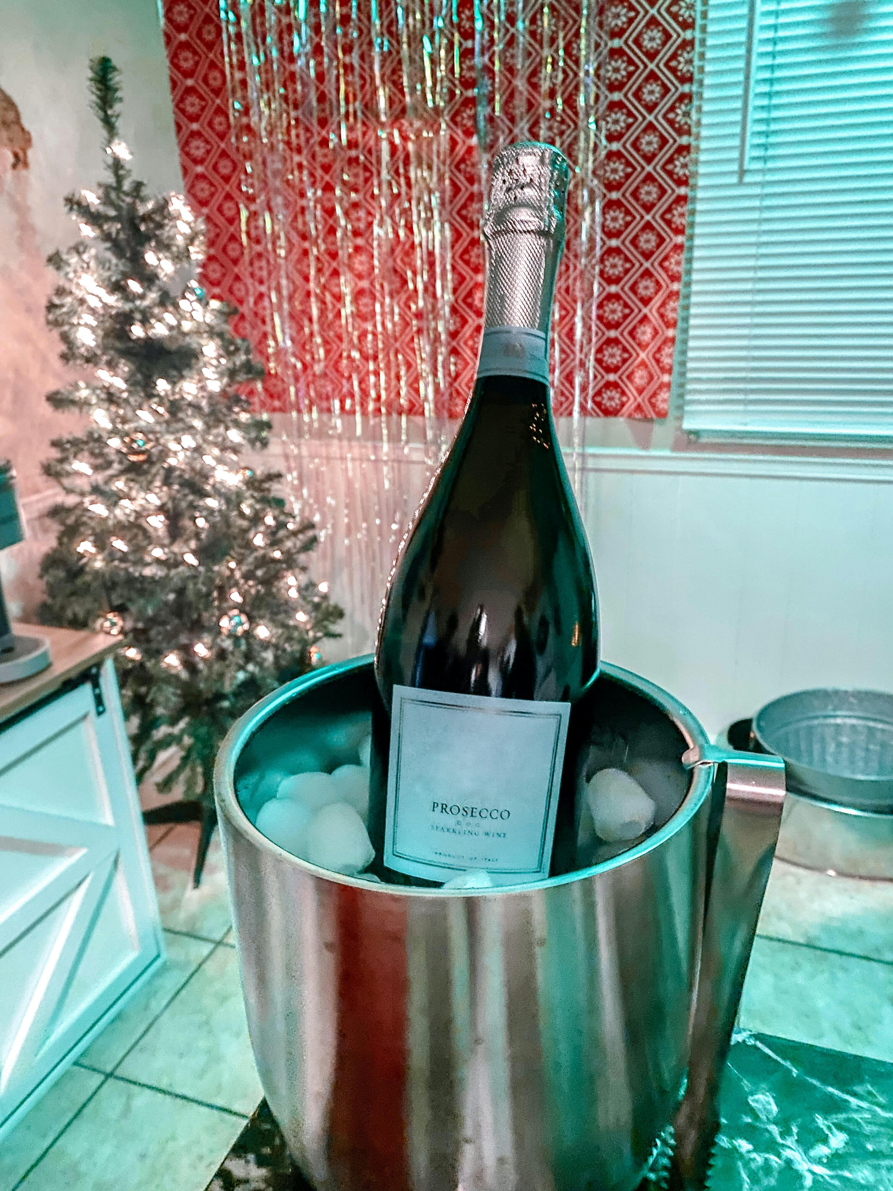 Tiken 3L Insulated Ice Bucket with Lid & Tong Stainless Steel Champagn Tikenware