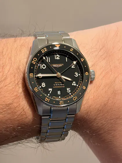 Longines Spirit Zulu Time 39mm Black Matt Dial GMT Men's Watch